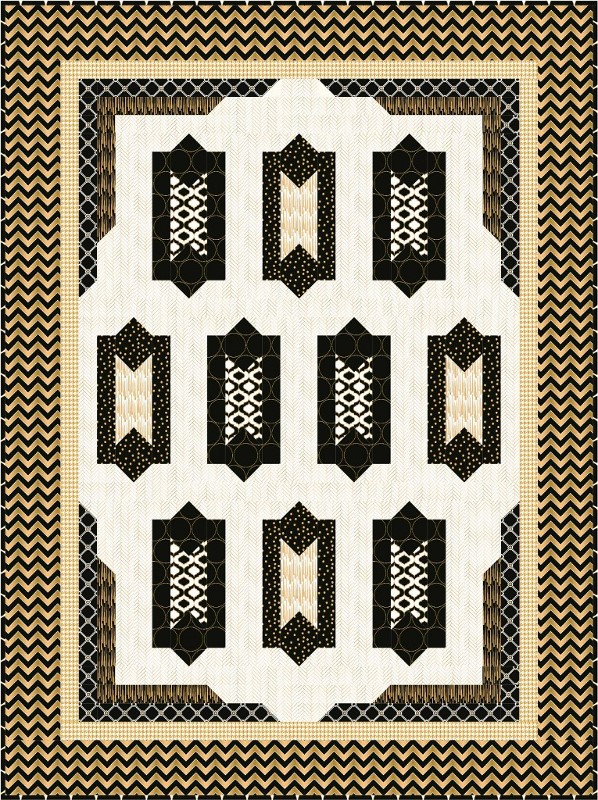 Camelot Fabrics Deco Ritz Pattern