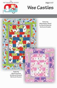 Wee Castles Quilt Pattern Northcott Little Knights